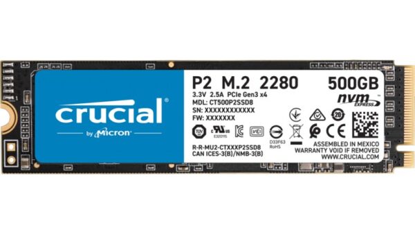 SSD Crucial P2 500 Go