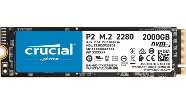 SSD Crucial P2 1000 Go