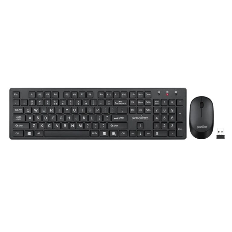 Clavier Souris sans fil noir PERIDUO-717 FR B
