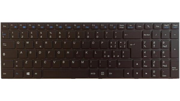 Clavier QWERTY ALLemand pour clevo N750