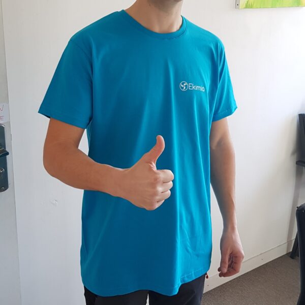 Tshirt Ekimia bleu azur : Libére le numérique