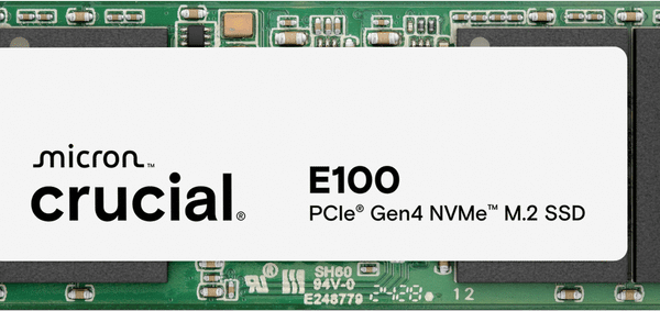 SSD Crucial E100 NVME 480 Go